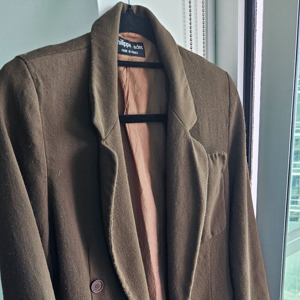 Vintage Philippe Adec Paris Double-Breasted Blazer - Made in France